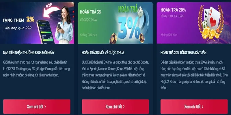 Hình ảnh tổng hợp các loại hình trò chơi tại TDTC Web